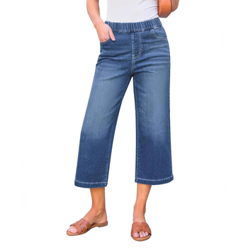 Traperice visokog struka, ravno krojenje, elastične, pamuk-poliester mješavina, 70–80% pamuk, poliester <30%, panelni dizajn