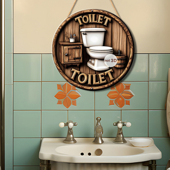 Drveni privjesak – disk s temom vile, moderni minimalistički stil, kućna dekoracija