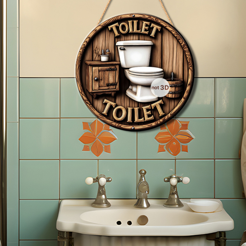 Drveni privjesak – disk s temom vile, moderni minimalistički stil, kućna dekoracija