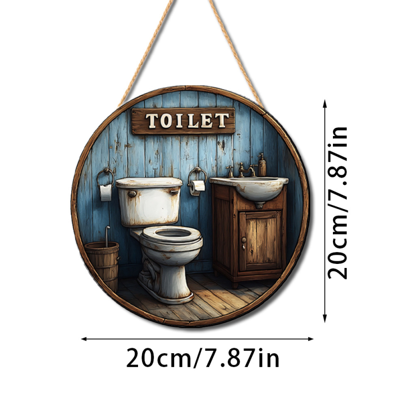 Drveni privjesak – disk s temom vile, moderni minimalistički stil, kućna dekoracija