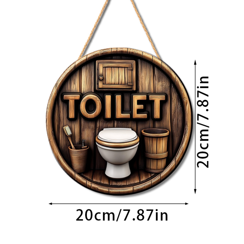 Drveni privjesak – disk s temom vile, moderni minimalistički stil, kućna dekoracija