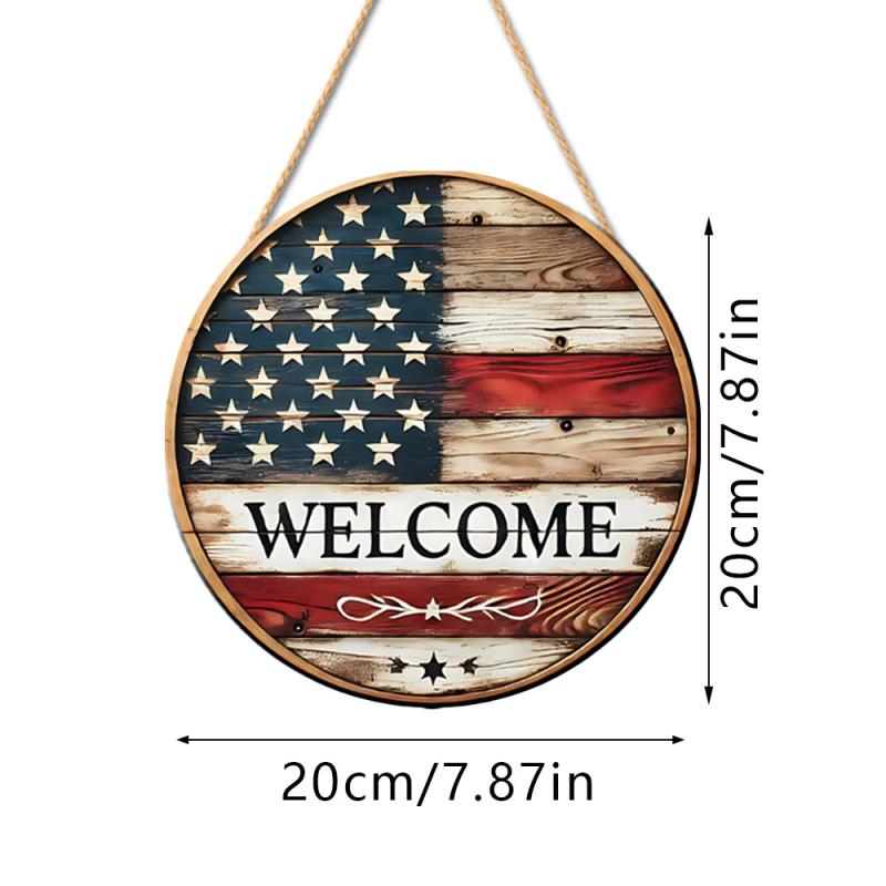 Drveni privjesak – disk s temom vile, moderni minimalistički stil, kućna dekoracija