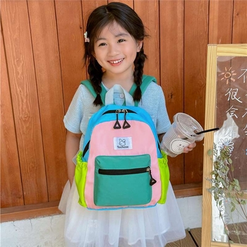 Geantă pentru grădiniță pentru copii | Canvas ultraușor, bretele cu pernă de aer, căptușeală din nailon, imprimeu animal, design ergonomic pentru reducerea poverii