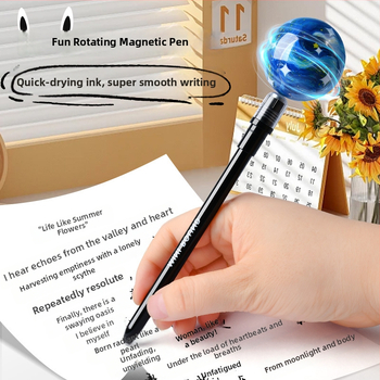 Kreslená séria Magnetická levitácia guľôčkové pero – Otáčajúce pero, Neodstrániteľné atrament, Plastové telo