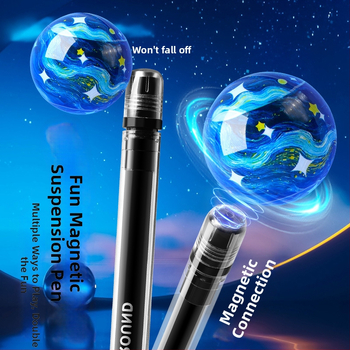 Kreslená séria Magnetická levitácia guľôčkové pero – Otáčajúce pero, Neodstrániteľné atrament, Plastové telo