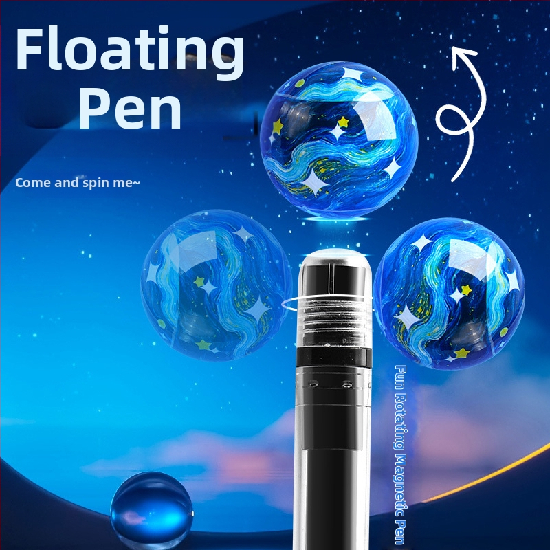 Animacinės serijos magnetinė levitacija rutulinis rašiklis – pasukamas rašiklis, neatsinaujinantis rašalas, plastikinis korpusas