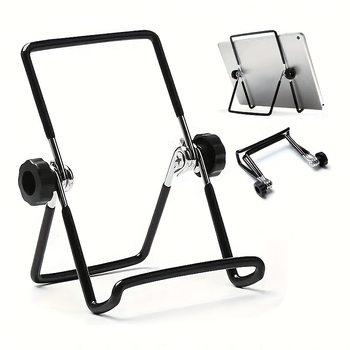 Metalik stolni držač za tablet i telefon, sklopiv, kompatibilan s iPadom, iPhone 1. generacijom, iPhone 3G/3GS i iPod Touch 4. generacije