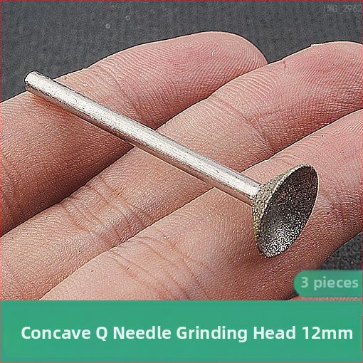 Diamantová drážková hlava na brúsenie s konkávnym žľabom pre elektrickú brúsku; nástroj na leštenie jadeitových guli