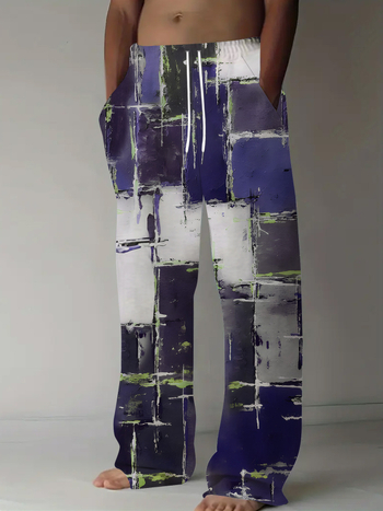 Plážové šortky – vintage štýl, 95% polyester, mikroelastické, jar 2025