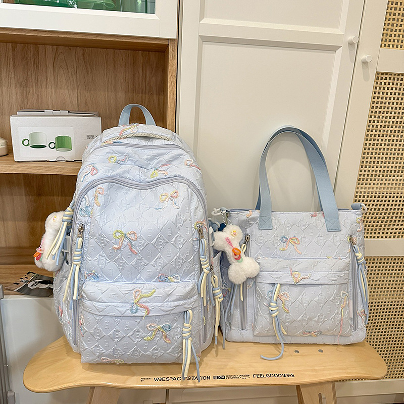 Meizu nailoninė kuprinė su oro pagalvės dirželiais, poliesterio pamušalas, gaivus ir saldus stilius, mokyklai