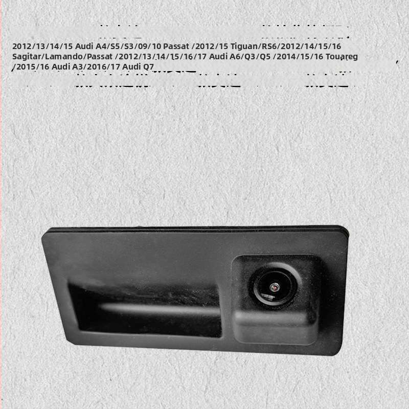 Kamera pre spätné zobrazenie na kľučke auta, 12V, nastaviteľný uhol 170°, rozlíšenie 720x576, AV video