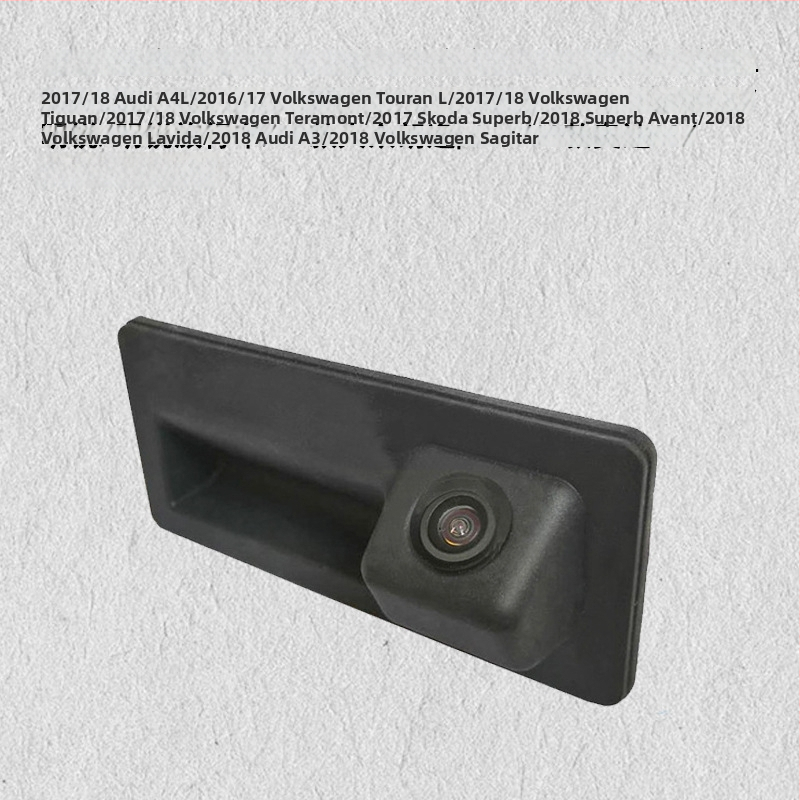 Kamera pre spätné zobrazenie na kľučke auta, 12V, nastaviteľný uhol 170°, rozlíšenie 720x576, AV video