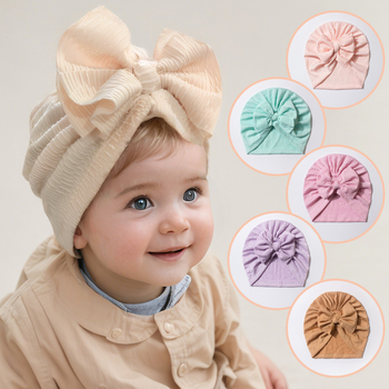 Dječja kapuljača s mašnicom, zaštita fontaneli, prozračna, otporna na vjetar, zaštita od sunca