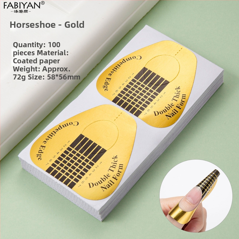 Set vrhova noktiju – leptir-podkova oblik, kristalni vrhovi za francusko gel proširenje, 100 komada