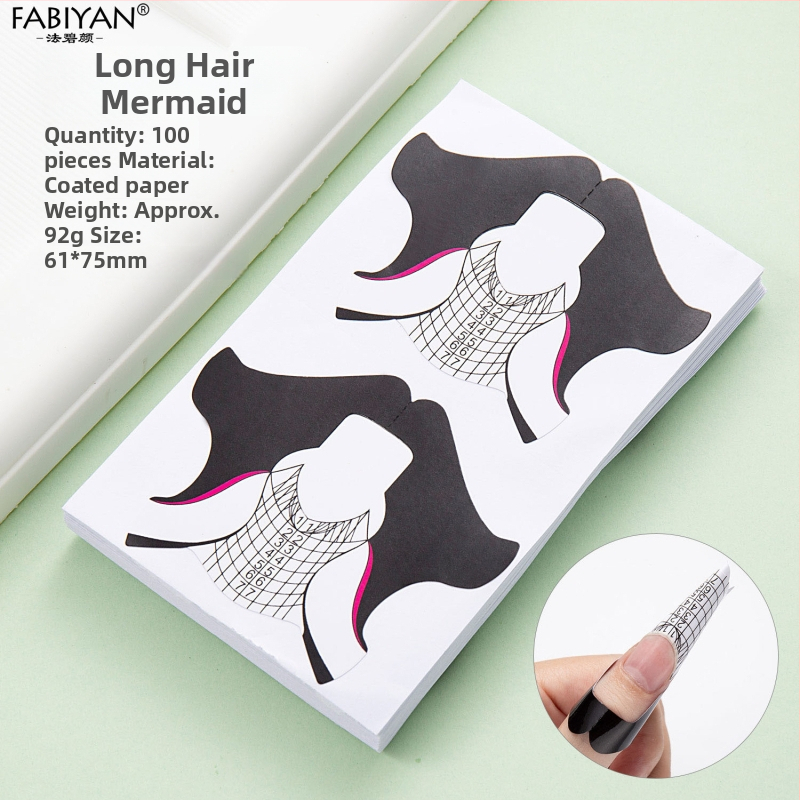 Set vrhova noktiju – leptir-podkova oblik, kristalni vrhovi za francusko gel proširenje, 100 komada