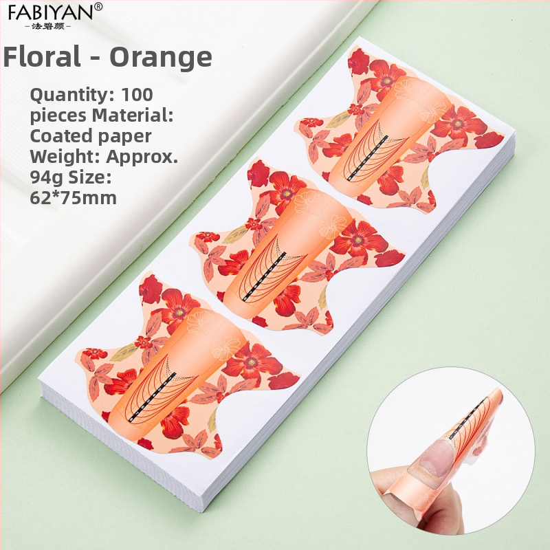 Set vrhova noktiju – leptir-podkova oblik, kristalni vrhovi za francusko gel proširenje, 100 komada