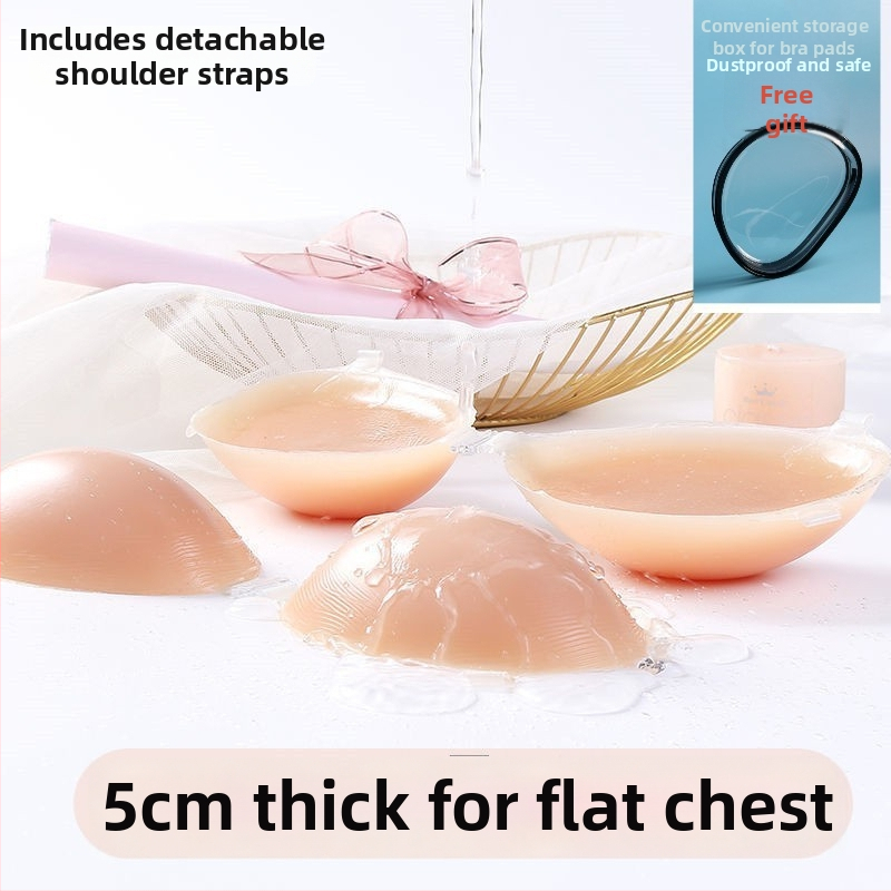 Силиконова бюст-пластир за малък бюст и плосък бюст, удебелен, невидим при носене, за сватбени фотосесии