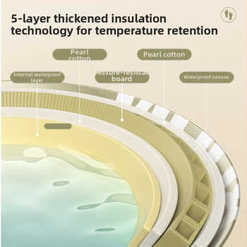 Skladacia vaňa na nohy s výškou lýtka, keramická, nordický štýl, prenosná