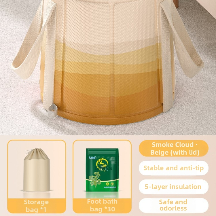 Skladacia vaňa na nohy s výškou lýtka, keramická, nordický štýl, prenosná