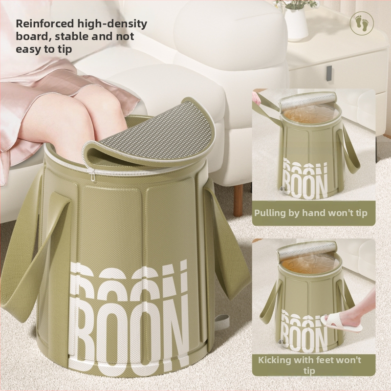 Skladacia vaňa na nohy s výškou lýtka, keramická, nordický štýl, prenosná