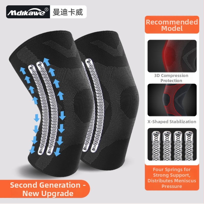 Termiskie sporta ceļgalu sargi no putu materiāla, piemēroti skrējienam un lecamvirvei