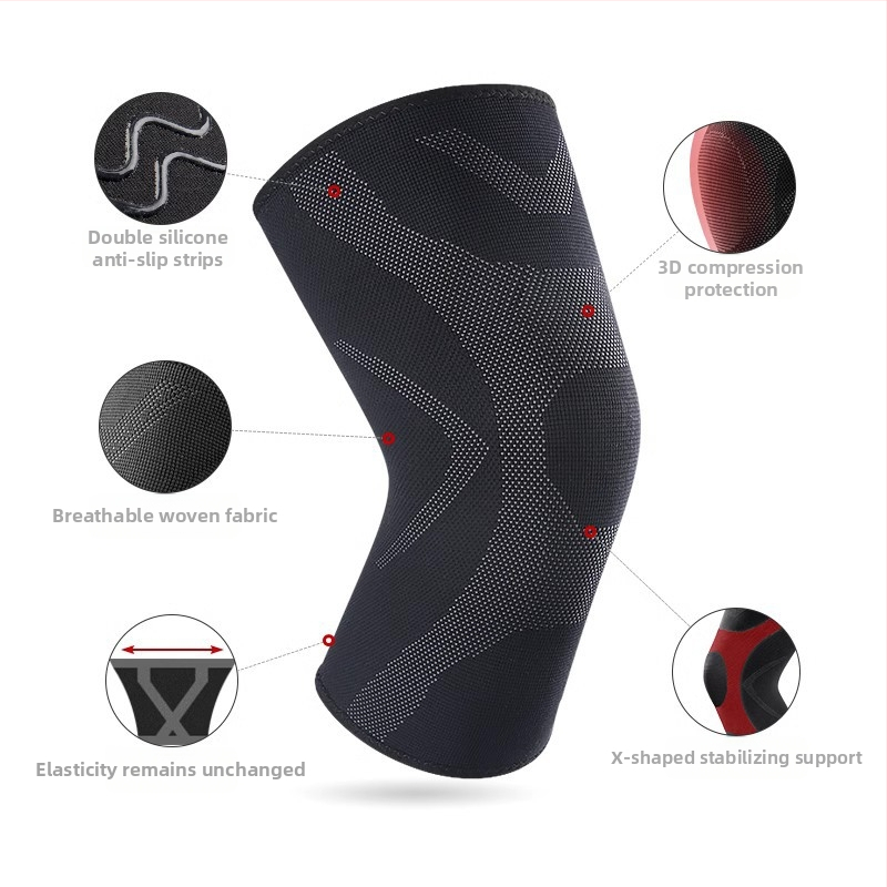 Termiskie sporta ceļgalu sargi no putu materiāla, piemēroti skrējienam un lecamvirvei