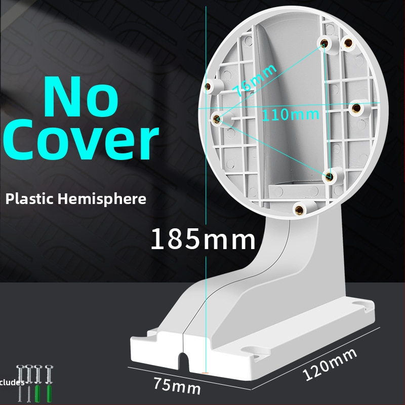 Vnútorný držiak na kupolovú kameru s vstavanou kabelovou skrinkou, plastový