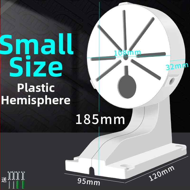 Vnútorný držiak na kupolovú kameru s vstavanou kabelovou skrinkou, plastový