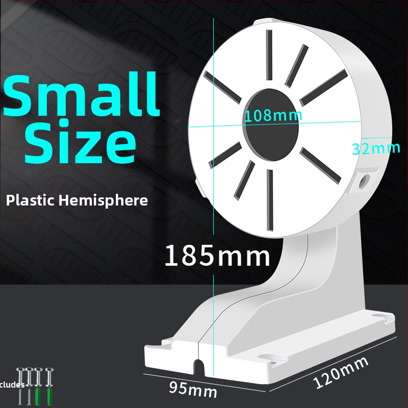 Vnútorný držiak na kupolovú kameru s vstavanou kabelovou skrinkou, plastový