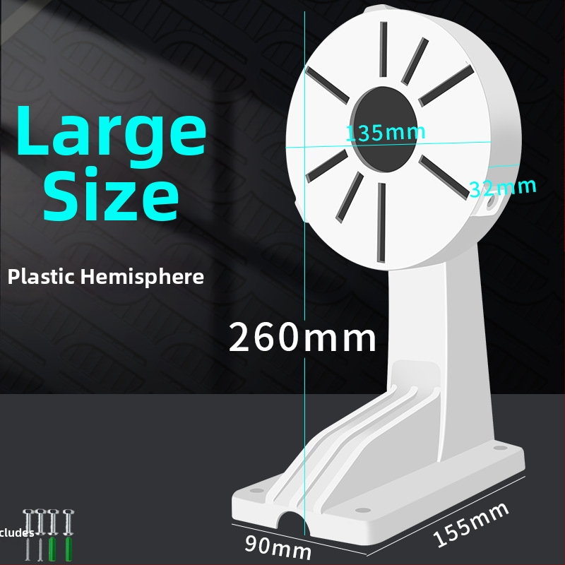 Vnútorný držiak na kupolovú kameru s vstavanou kabelovou skrinkou, plastový