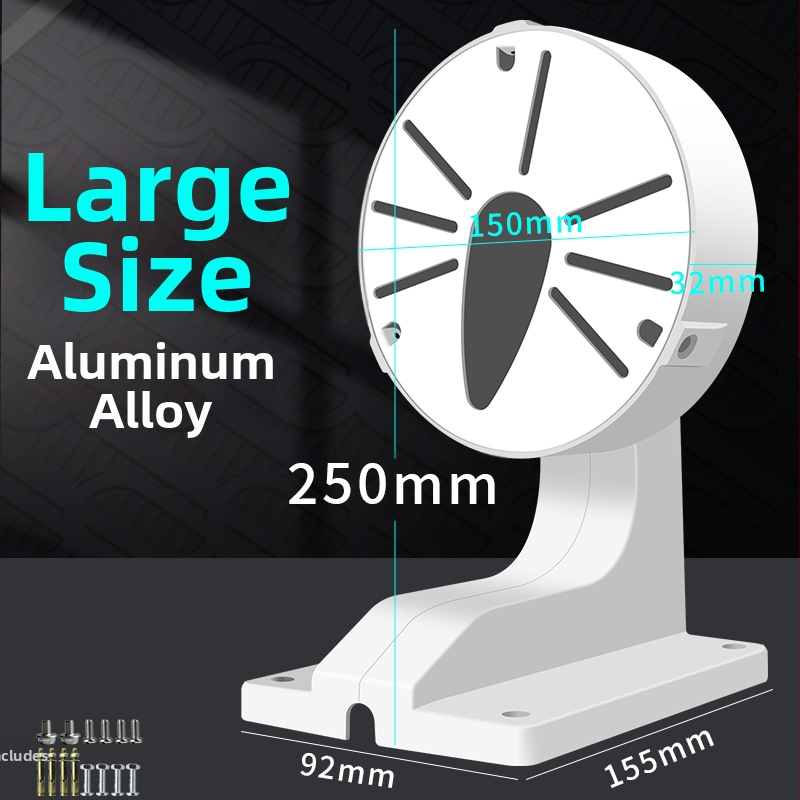 Vnútorný držiak na kupolovú kameru s vstavanou kabelovou skrinkou, plastový