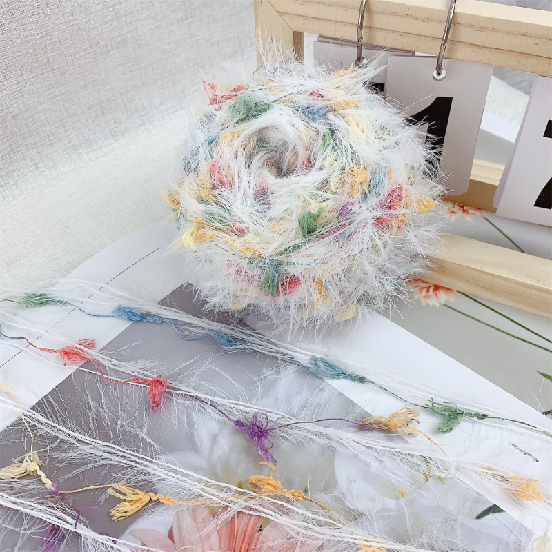 Youjia priadza na ručné háčkovanie — vlnená zmes s dlhými vláknami, vhodná na šály a čiapky, Číslo položky 974631204622, Kód produktu YJ, Technológia spracovania YJ, Uvoľnenie Zima 2025