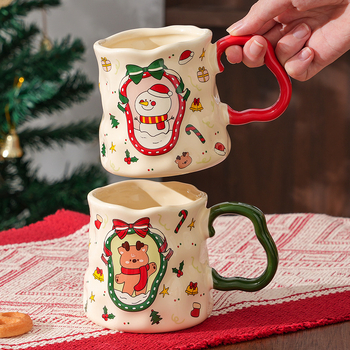 Keramický hrnček s moderným minimalistickým dizajnom, odolný voči teplu, okrúhly tvar, tlač vlastného loga.