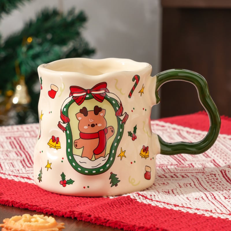 Keramický hrnček s moderným minimalistickým dizajnom, odolný voči teplu, okrúhly tvar, tlač vlastného loga.