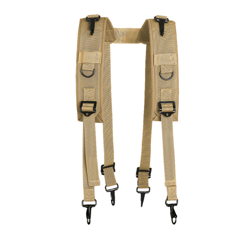 Sling tactic în formă de Y pentru exterior – curea din nylon, cataramă din plastic, închidere cu cataramă, lățime peste 4 cm, tricotat manual