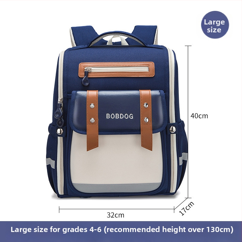 Babu Bean ultra lengva Oxford mokyklinė kuprinė 3–4 klasei, atspari dėvėjimui, vaikiško mielo stiliaus