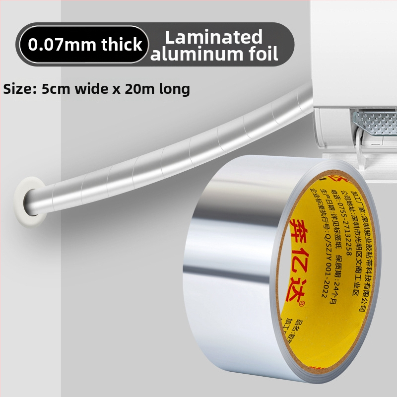 Izolačná páska na meďové rúry pre klimatizáciu - slnečná ochrana, vodeodolná, vysoká teplota, reflexná fólia, vonkajšie použitie (Model 951739672990)
