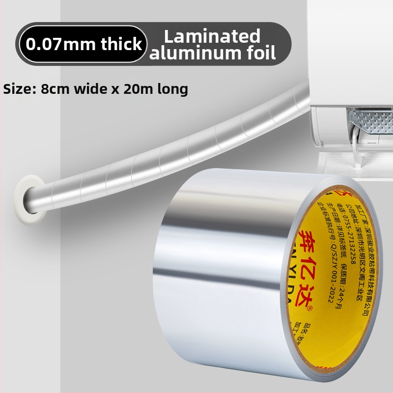 Izolačná páska na meďové rúry pre klimatizáciu - slnečná ochrana, vodeodolná, vysoká teplota, reflexná fólia, vonkajšie použitie (Model 951739672990)