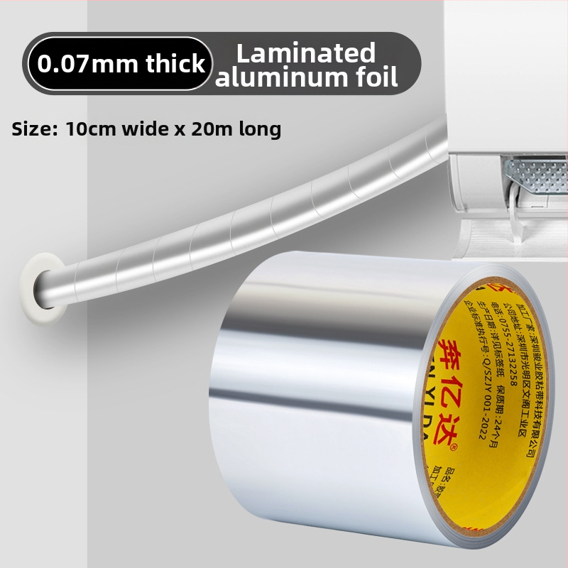 Izolačná páska na meďové rúry pre klimatizáciu - slnečná ochrana, vodeodolná, vysoká teplota, reflexná fólia, vonkajšie použitie (Model 951739672990)