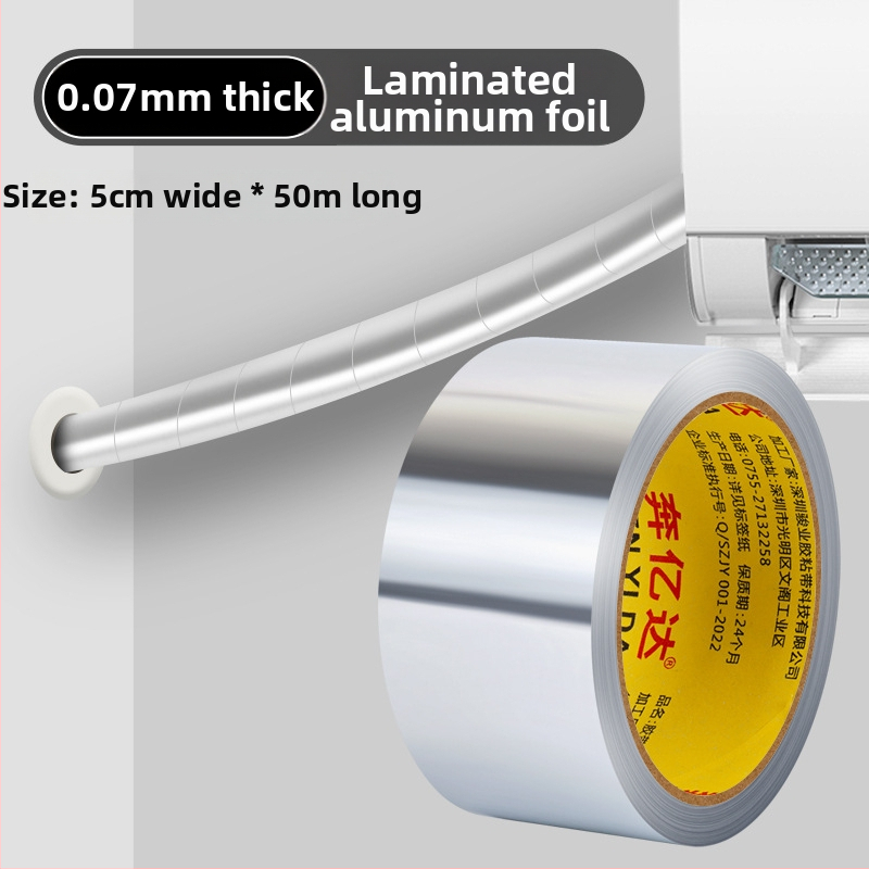 Izolačná páska na meďové rúry pre klimatizáciu - slnečná ochrana, vodeodolná, vysoká teplota, reflexná fólia, vonkajšie použitie (Model 951739672990)