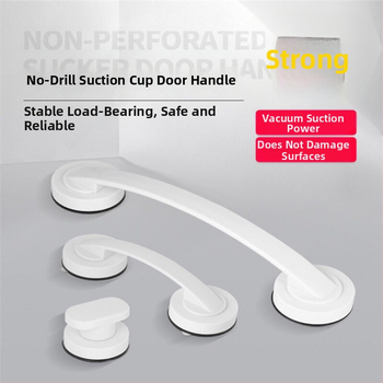 Sklenená klika na posuvné dvere s prísavkou, bez vŕtania, model 020, plast, moderný minimalizmus