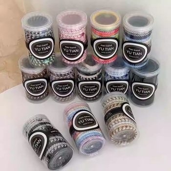 Audinio plaukų gumelė uodegai - rankų darbo, aukšta kokybė, didelis elastingumas, be įdėklų, kasdieniam miesto stiliui