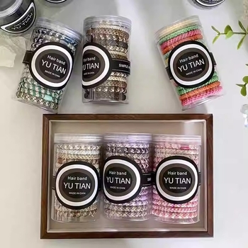 Audinio plaukų gumelė uodegai - rankų darbo, aukšta kokybė, didelis elastingumas, be įdėklų, kasdieniam miesto stiliui