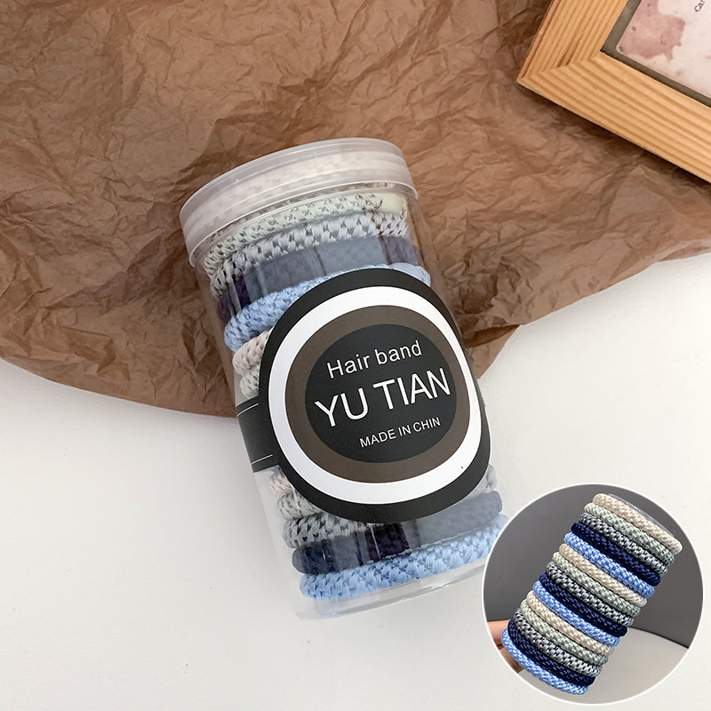 Audinio plaukų gumelė uodegai - rankų darbo, aukšta kokybė, didelis elastingumas, be įdėklų, kasdieniam miesto stiliui