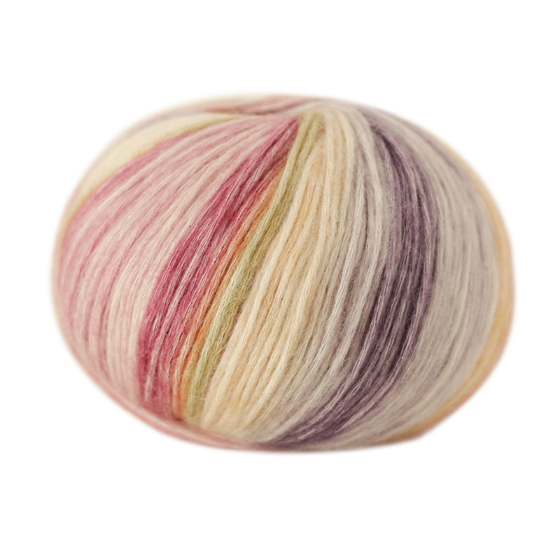 Ručni pleteni šal od mohair vlakana — Semi-Worsted, vlakna u motku, Broj proizvoda 889