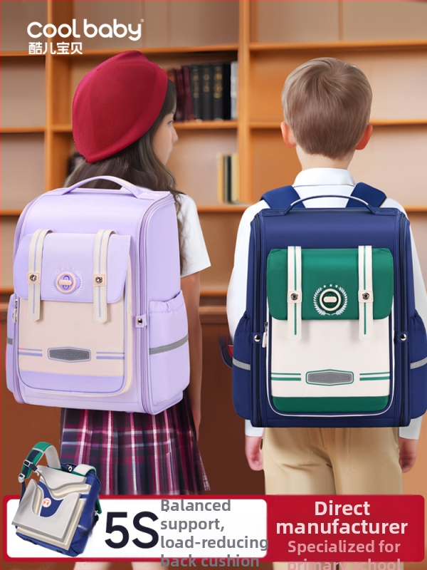 Unisex mokyklinė kuprinė 1–6 klasei, kvėpuojanti, itin lengva, išplėčiama, mažinanti apkrovą, atšvaitiniai elementai nakties saugumui; medžiaga: Oxford audinys; pamušalas: poliesteris; ergonomiška nugaros plokštė