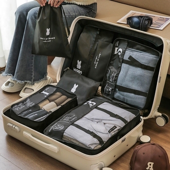 Putna torba za organiziranje - Poliester, Višenamjenska, Moderan minimalistički stil, za cipele, donje rublje, odjeću i toaletne potrepštine