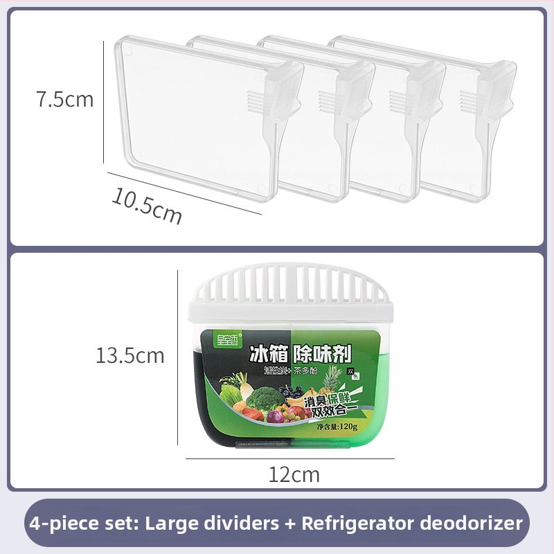 Delič chladničky – bočné dvere, zvislý delič, nastaviteľný plastový panel, modulárna konfigurácia