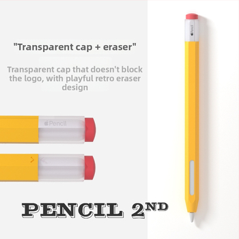 Silīkon aizsargkalns Apple Pencil (1. un 2. paaudze) - pret ritēšanu, izturīgs pret kritieniem, pretslīdējošs