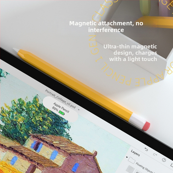 Silīkon aizsargkalns Apple Pencil (1. un 2. paaudze) - pret ritēšanu, izturīgs pret kritieniem, pretslīdējošs